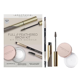 "Full & Feathered" Brow Kit - Kit sprancene